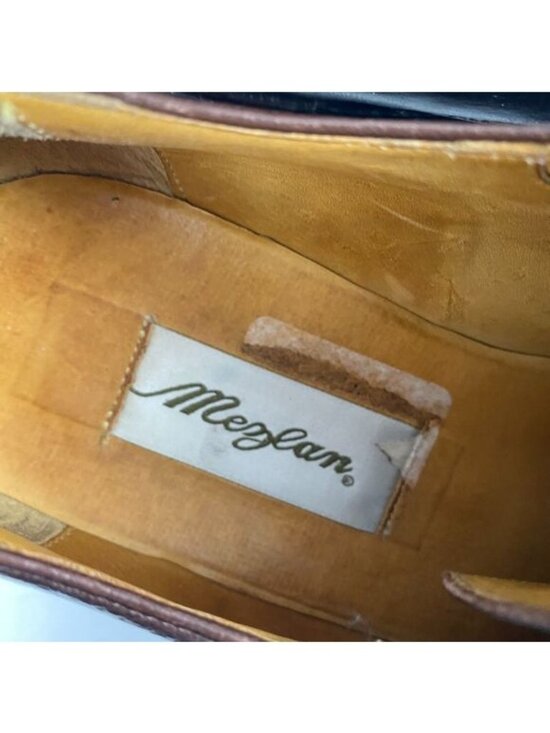 Mezlan Nigel Mens Brown Leather Derby Lace Up Dress Shoes Sz 10.5 M